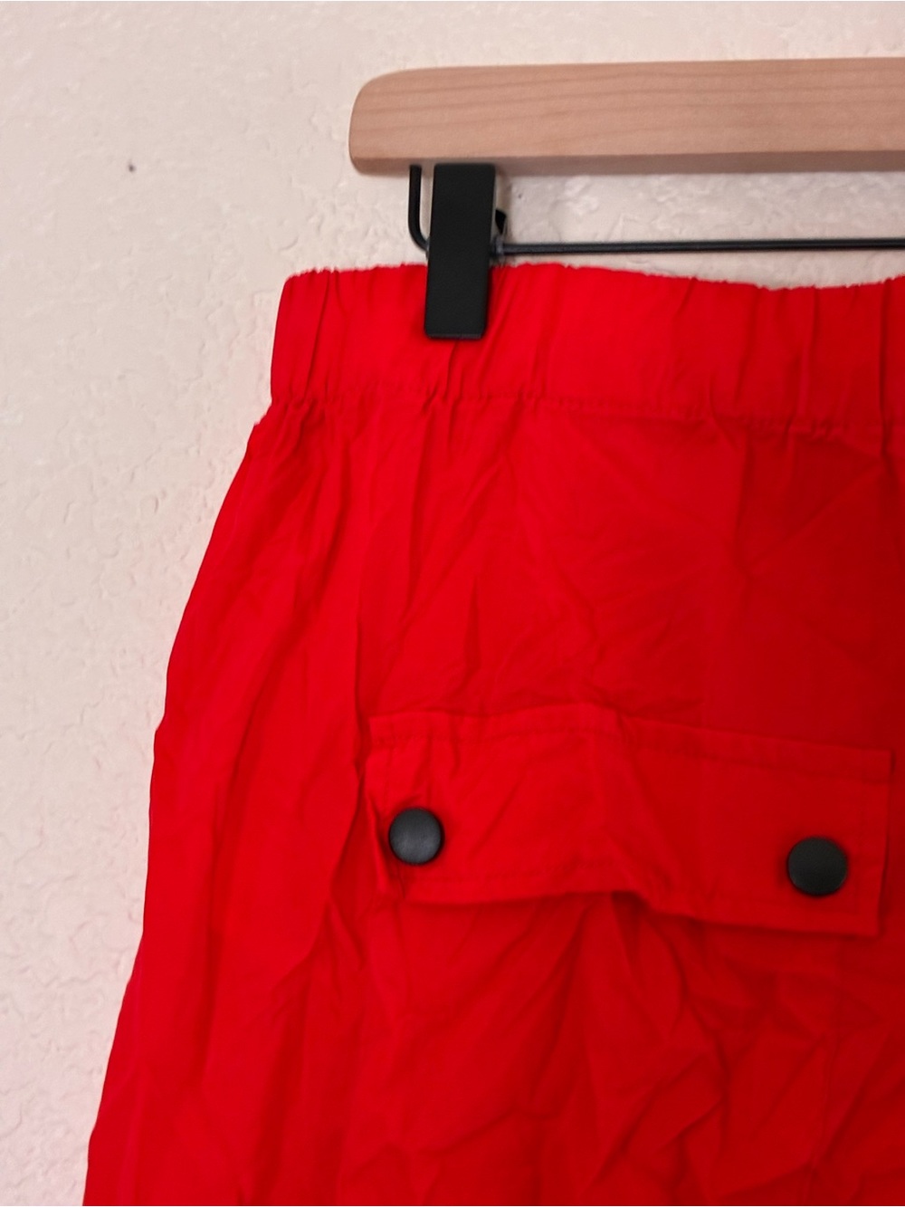 Garage | NWT red high waist nylon cargo pants size small - Picture 10 of 13